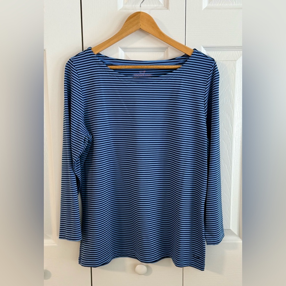 NWOT -- Vineyard Vines Boatneck Shirt — SANKATY Performance Fabric -- Sz XL